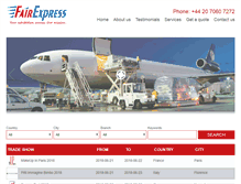 Tablet Screenshot of fair-express.com